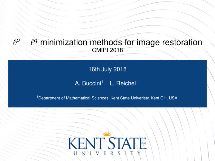 p q minimization methods for image restoration