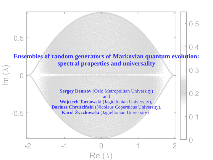 ensembles of random generators of markovian quantum