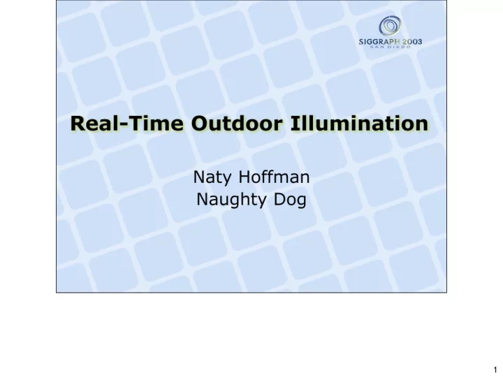 1 i ll be discussing some of the techniques and practical