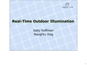 1 I  ll be discussing some of the techniques and practical issues involved with real-time