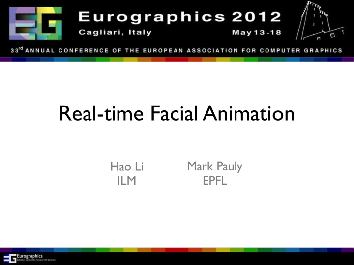real time facial animation