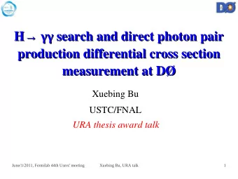 H  search and direct photon pair  H  search and direct photon pair  production