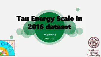 2016 dat  2016 dataset  aset  Huajie Cheng  2020.11.13  Introduction  TES measurement using