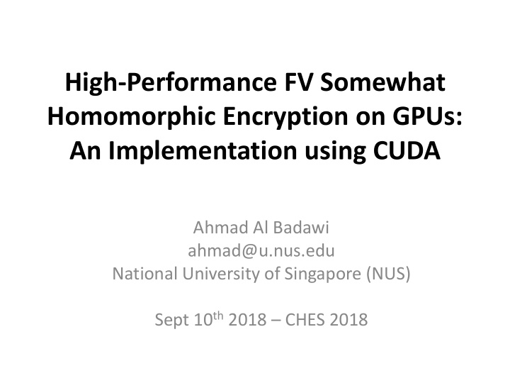 high performance fv somewhat