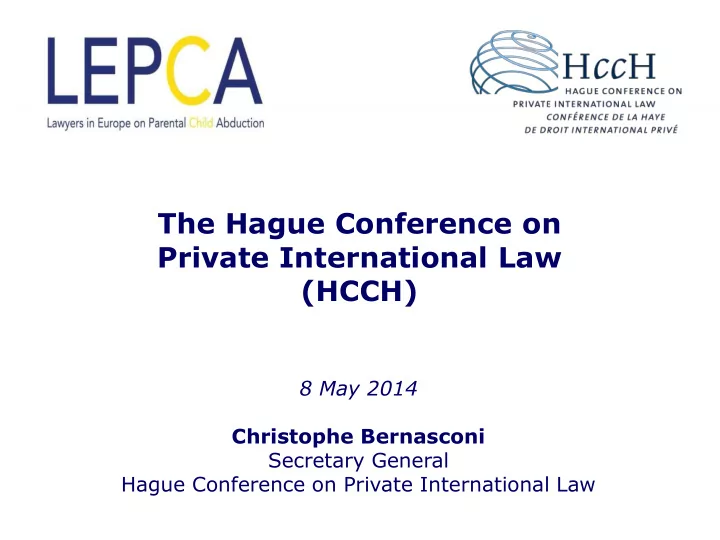 the hague conference on