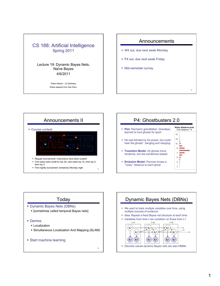 announcements cs 188 artificial intelligence