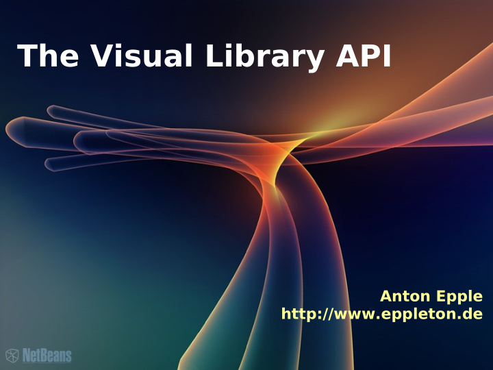 the visual library api