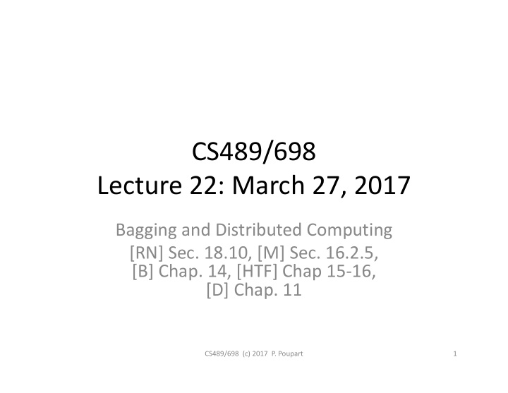 cs489 698 lecture 22 march 27 2017