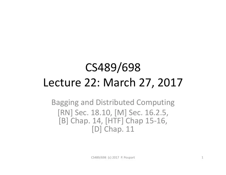 cs489 698 lecture 22 march 27 2017