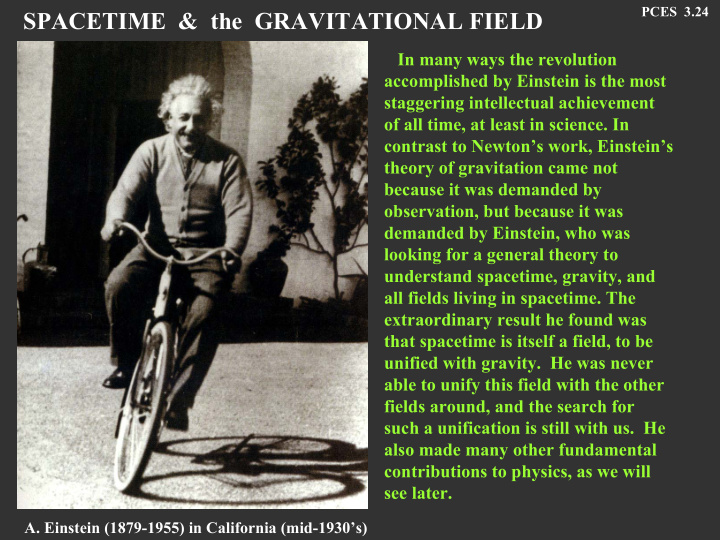 spacetime the gravitational field