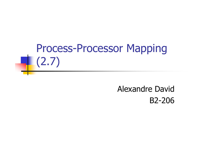 process processor mapping 2 7