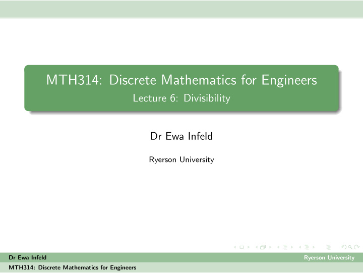 mth314 discrete mathematics for engineers