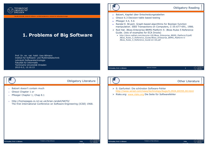 1 problems of big software