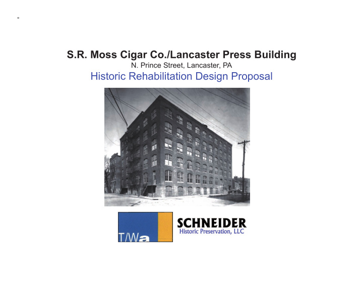 s r moss cigar co lancaster press building