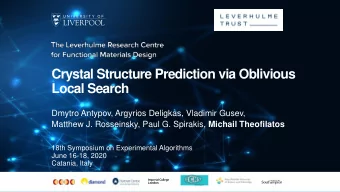 Local Search  Dmytro Antypov, Argyrios Deligkas, Vladimir Gusev, Matthew J. Rosseinsky, Paul G.