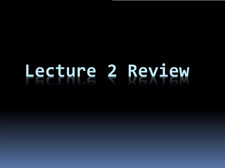 lecture 2 review path intergrals over complex plane