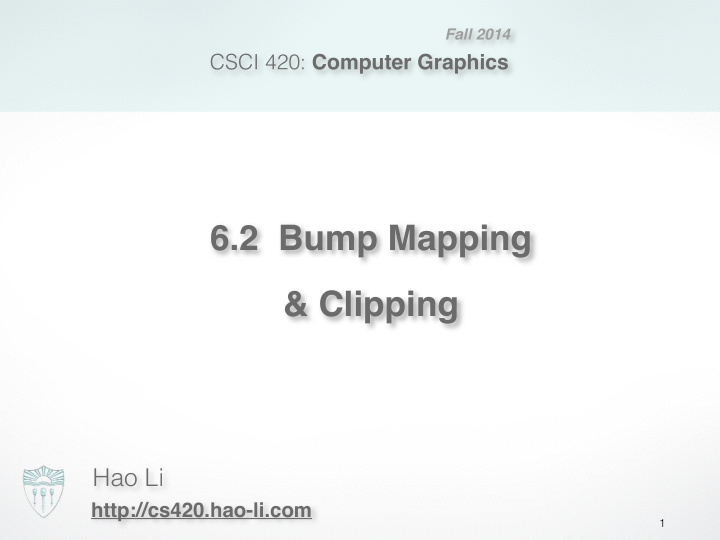 6 2 bump mapping clipping