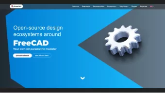 Open-source design  ecosystems around  Quick resume of FreeCAD    Open-source 3D modelling