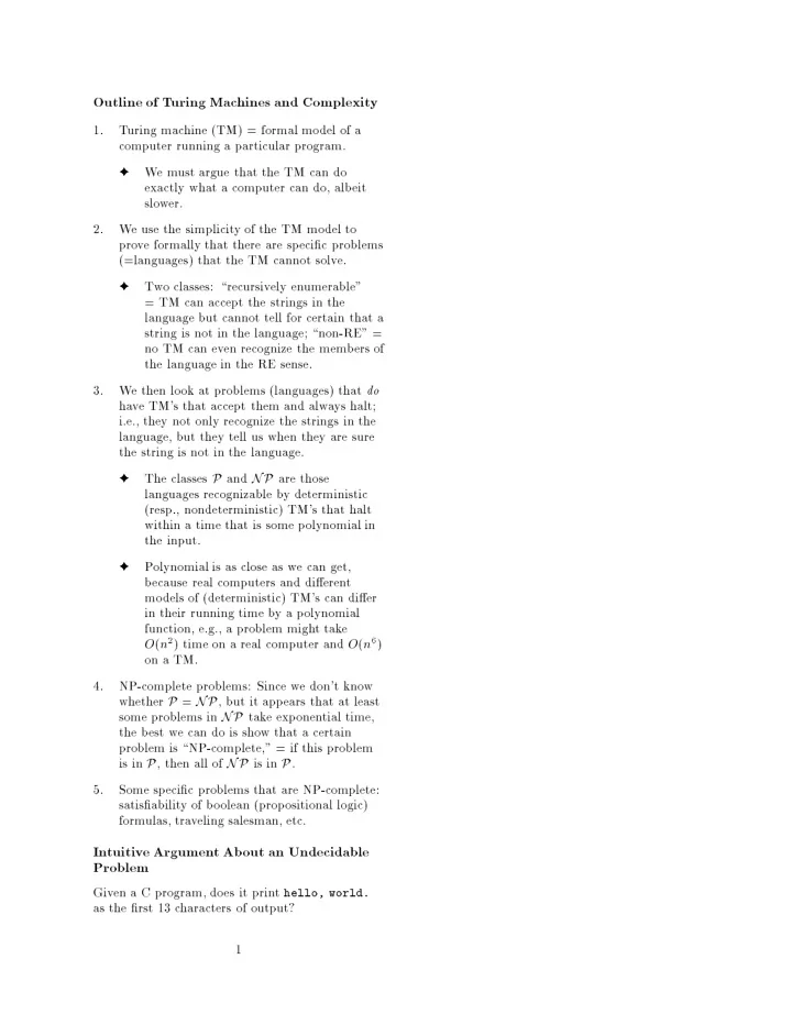w e m ust argue that the tm can do exactly what a