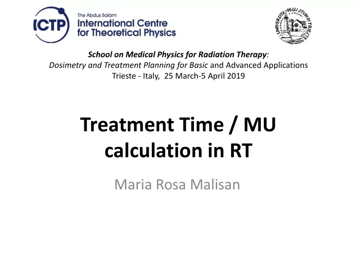treatment time mu