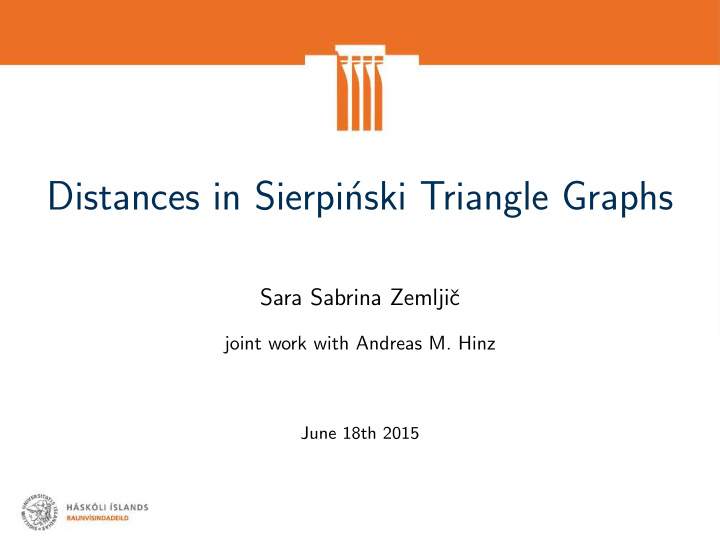 distances in sierpi nski triangle graphs