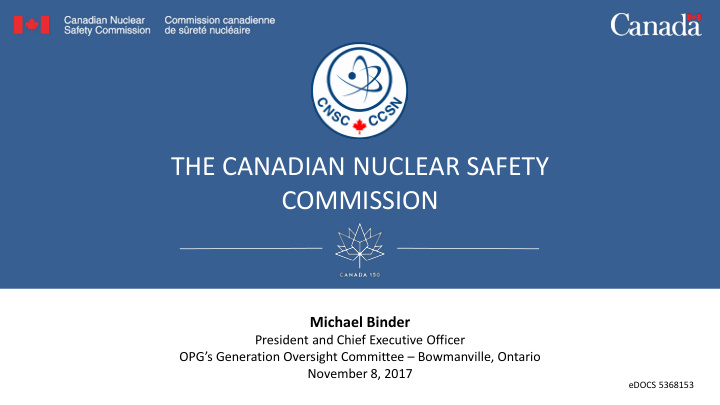 the canadian nuclear safety commission