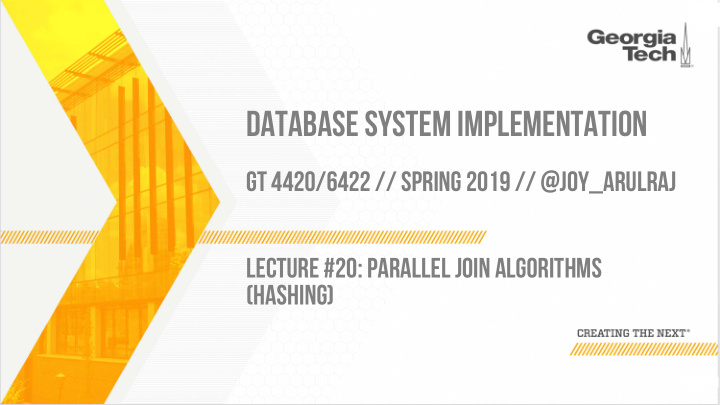 database system implementation