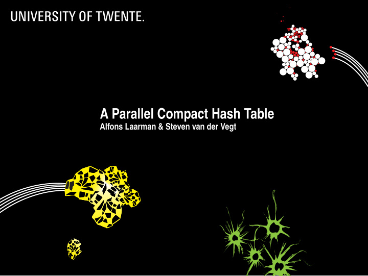 a parallel compact hash table