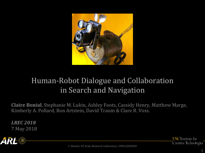 human robot dialogue and collaboration