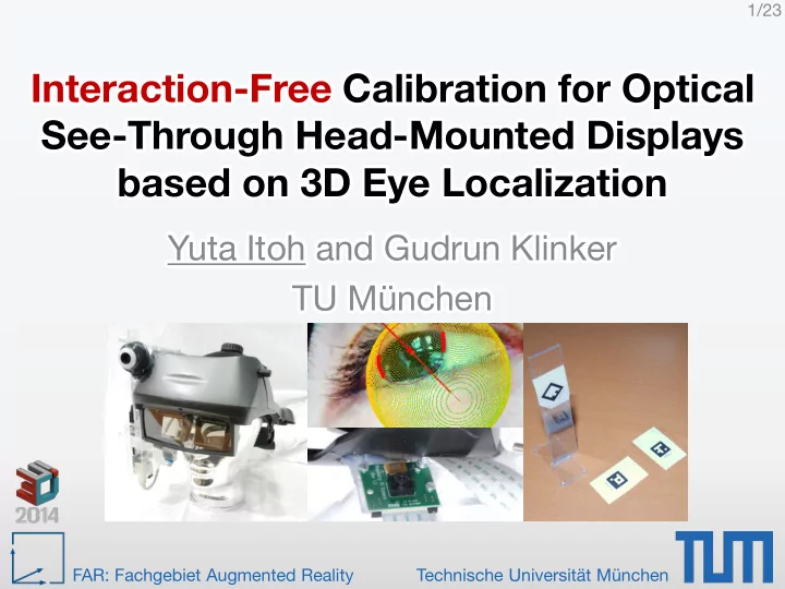see through head mounted displays