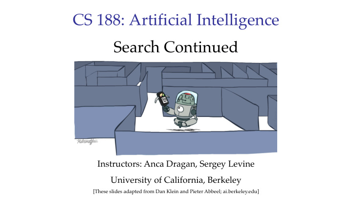 cs 188 artificial intelligence