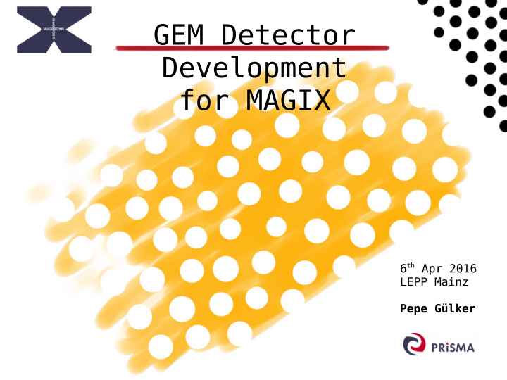 gem detector development for magix
