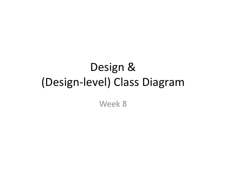 design design level class diagram