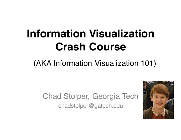 information visualization crash course