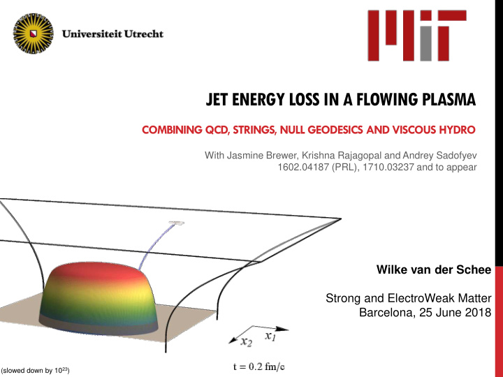jet energy loss in a flowing plasma
