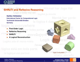 logic is everywhere  First-Order Logic  la l  ogica est  a por todas partes  Reflexive