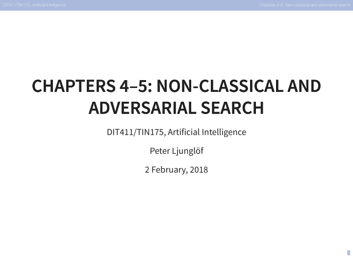 chapters 4 5 non classical and chapters 4 5 non classical