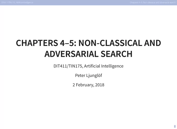 chapters 4 5 non classical and chapters 4 5 non classical