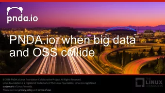 PNDA.io: when big data  and OSS collide  [Build Slide]  Simplified OSS / BSS Stack  Bills and