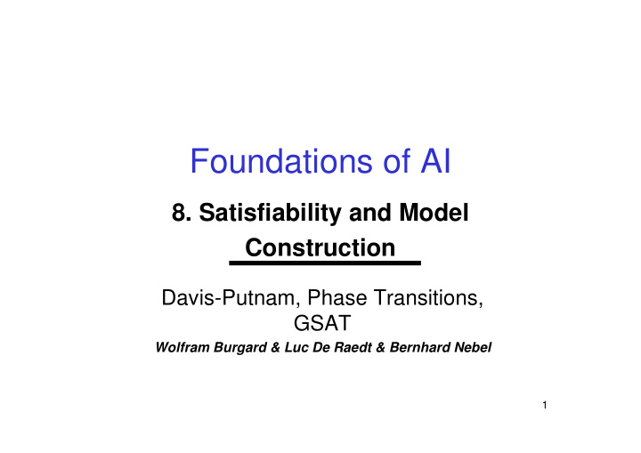 foundations of ai