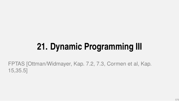 21 dynamic programming iii