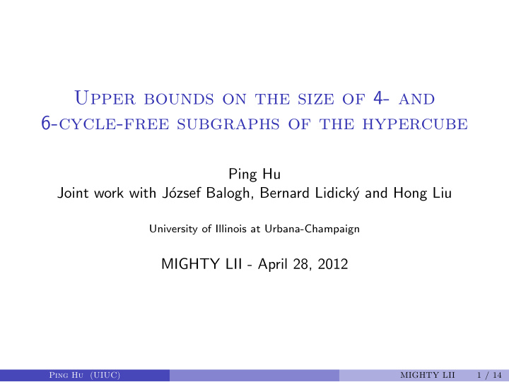 upper bounds on the size of 4 and 6 cycle free subgraphs