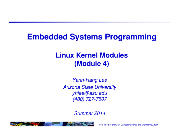 embedded systems programming