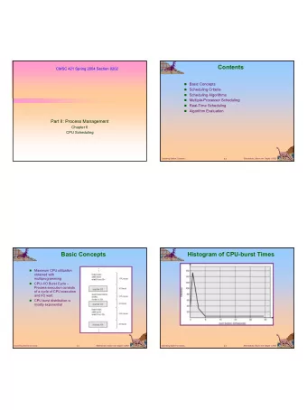 1  CPU Scheduler  Preemptive Scheduling    Also referred to as Short Term  Preemptive
