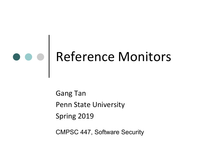 reference monitors