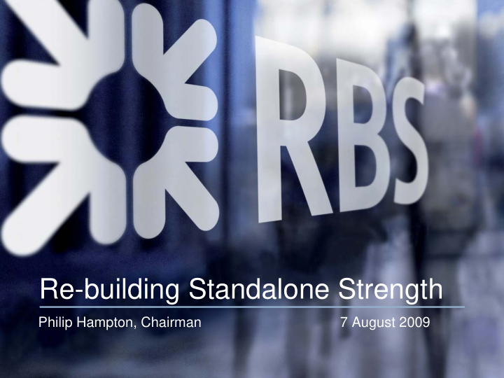 re building standalone strength