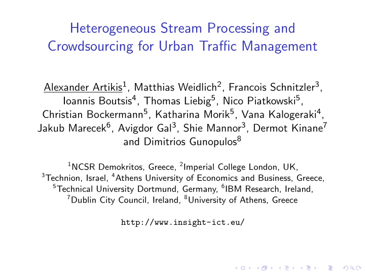 heterogeneous stream processing and crowdsourcing for