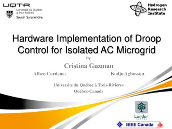 Hardware Implementation of Droop Control for Isolated AC Microgrid  By:  Cristina Guzman  Alben