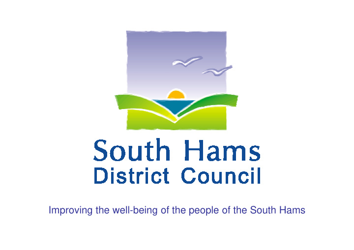 improving the well being of the people of the south hams