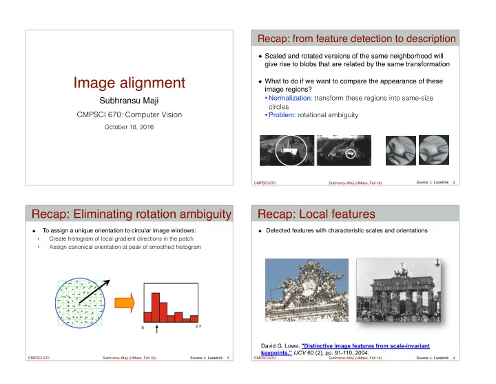 image alignment